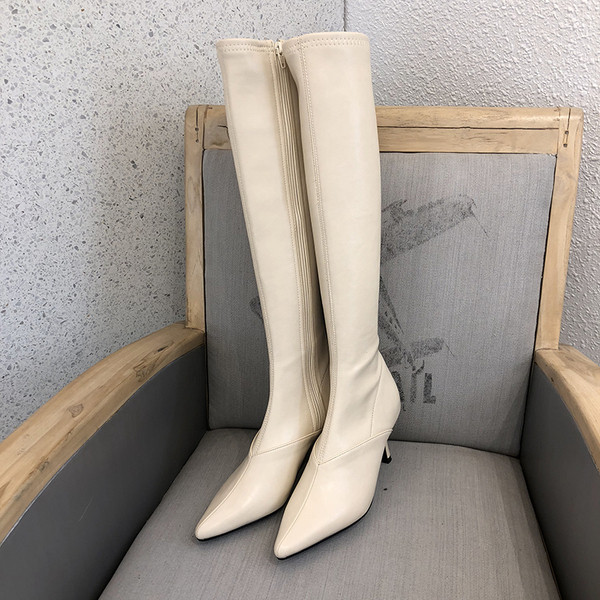 Uus mudel ökonahast naiste vabaaja saapad kontsa kõrgusega 7 cm