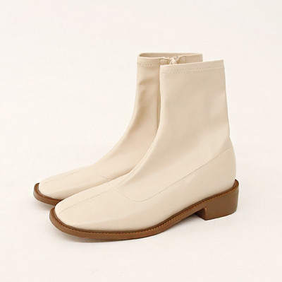 Eko bőrből készült alkalmi zokni cipzárral