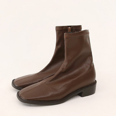 Eko bőrből készült alkalmi zokni cipzárral