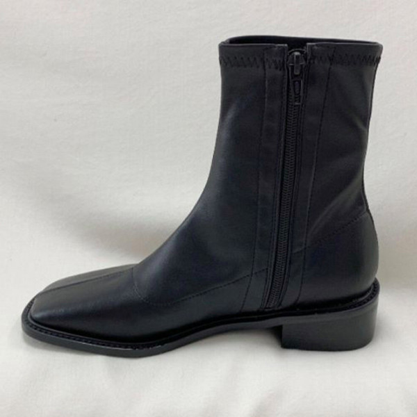 Eko bőrből készült alkalmi zokni cipzárral