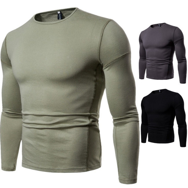 Vīriešu ikdienas blūzes vienkāršs modelis ar garām piedurknēm