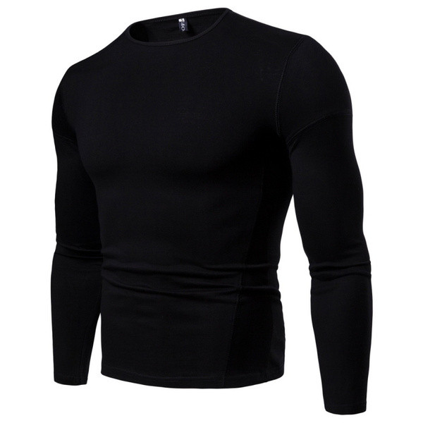 Vīriešu ikdienas blūzes vienkāršs modelis ar garām piedurknēm