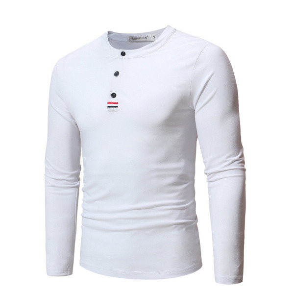 Aktuális gombos férfi blúz sima modell