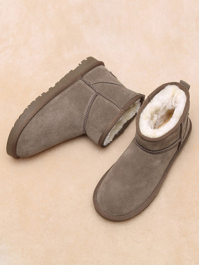 Öko-seemisnahast pehme voodriga ümarad naiste saapad