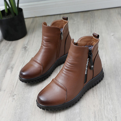 Női alkalmi csizma öko bőrből, cipzárral - különböző modellek