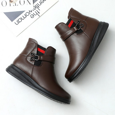 Női alkalmi csizma öko bőrből, cipzárral - különböző modellek