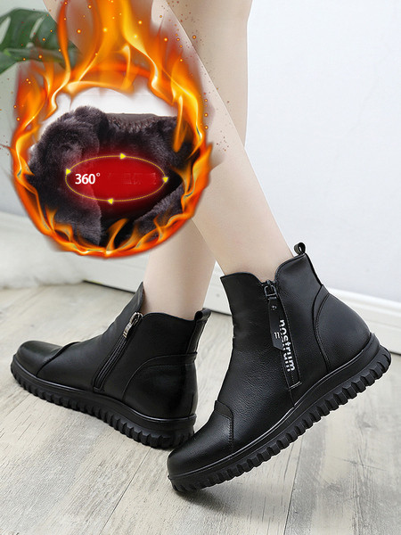 Női alkalmi csizma öko bőrből, cipzárral - különböző modellek