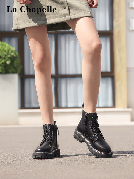 Γυναικείες έκο δερμάτινες μπότες με τραχιά σόλα - αρκετά μοντέλα