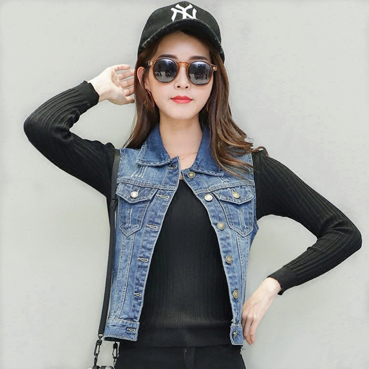 Ежедневен дамски дънков елек в няколко модела